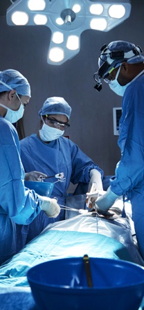 Shot of a team of surgeons performing a surgery in an operating room